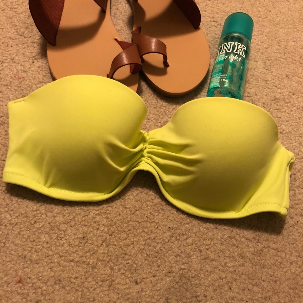 Strapless Victoria Secret bathing suit top